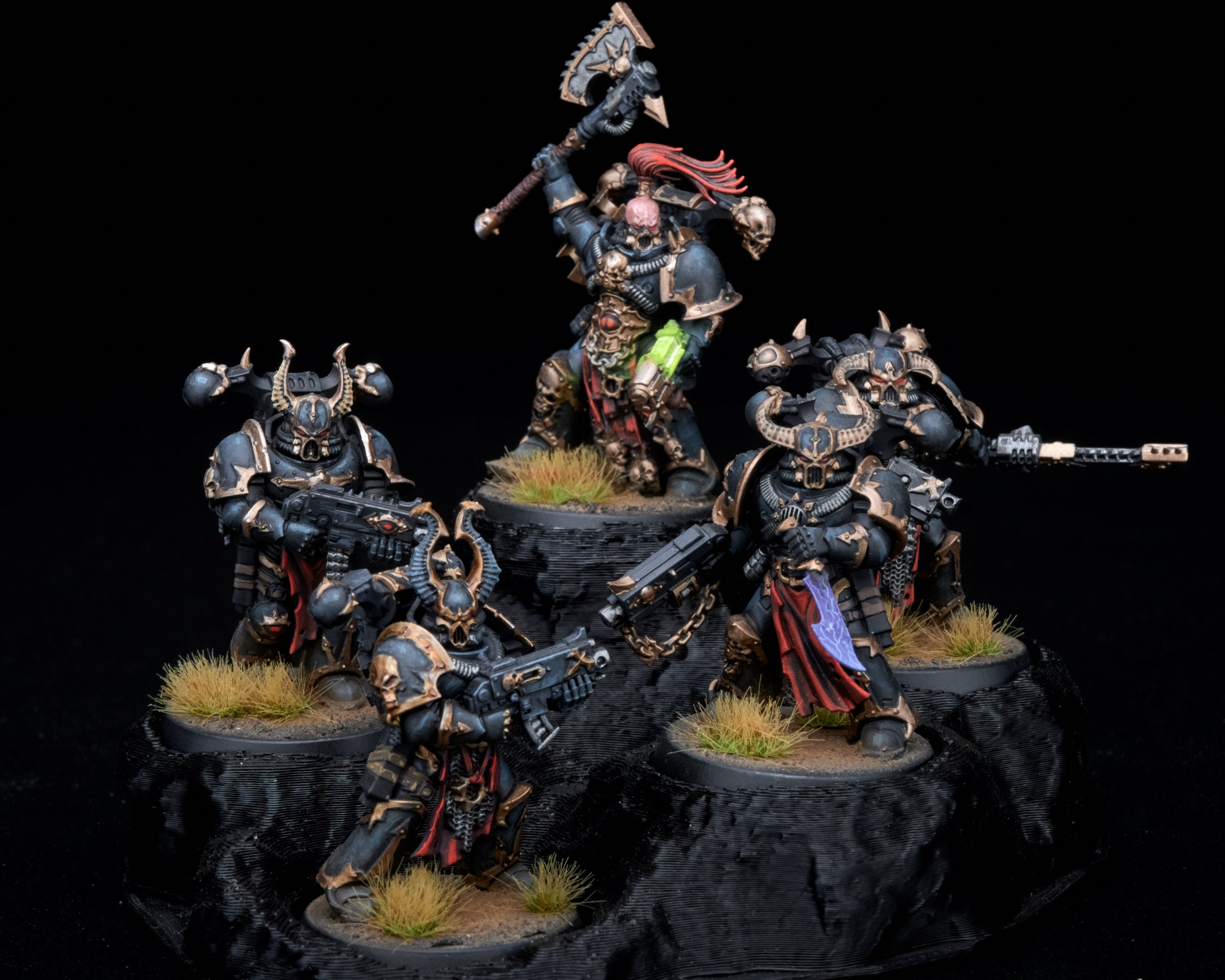 Warhammer 40k - CSM - Legionaries - Black Legion - Painted - Etsy