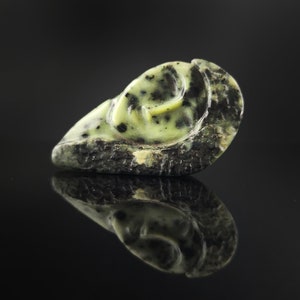 Woman Face Carving in Applegate Jade