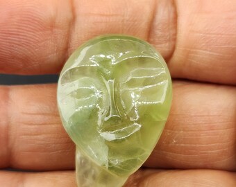 Prehnite  Carved Face