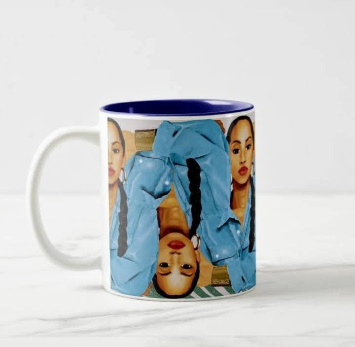 Beautiful Sade Adu Classic 90s Pattern Mug