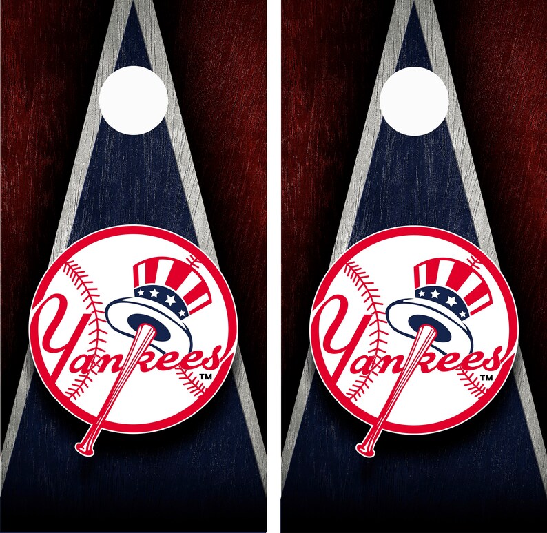 New York Yankees Cornhole Wrap Skin Board MLB Vinyl Baseball Etsy