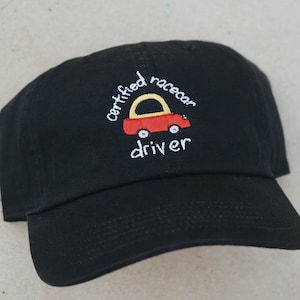 Certified Race Car Driver Funny Meme Embroidered Hat