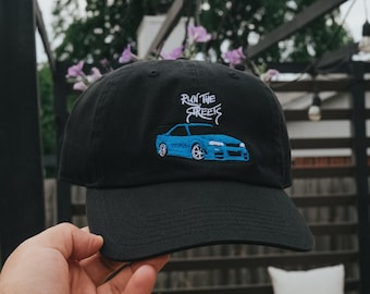 Nissan GTR Skyline R34 JDM Car Embroidered Hat