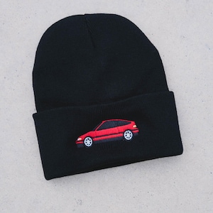 Honda CRX Si JDM Car Embroidered Beanie
