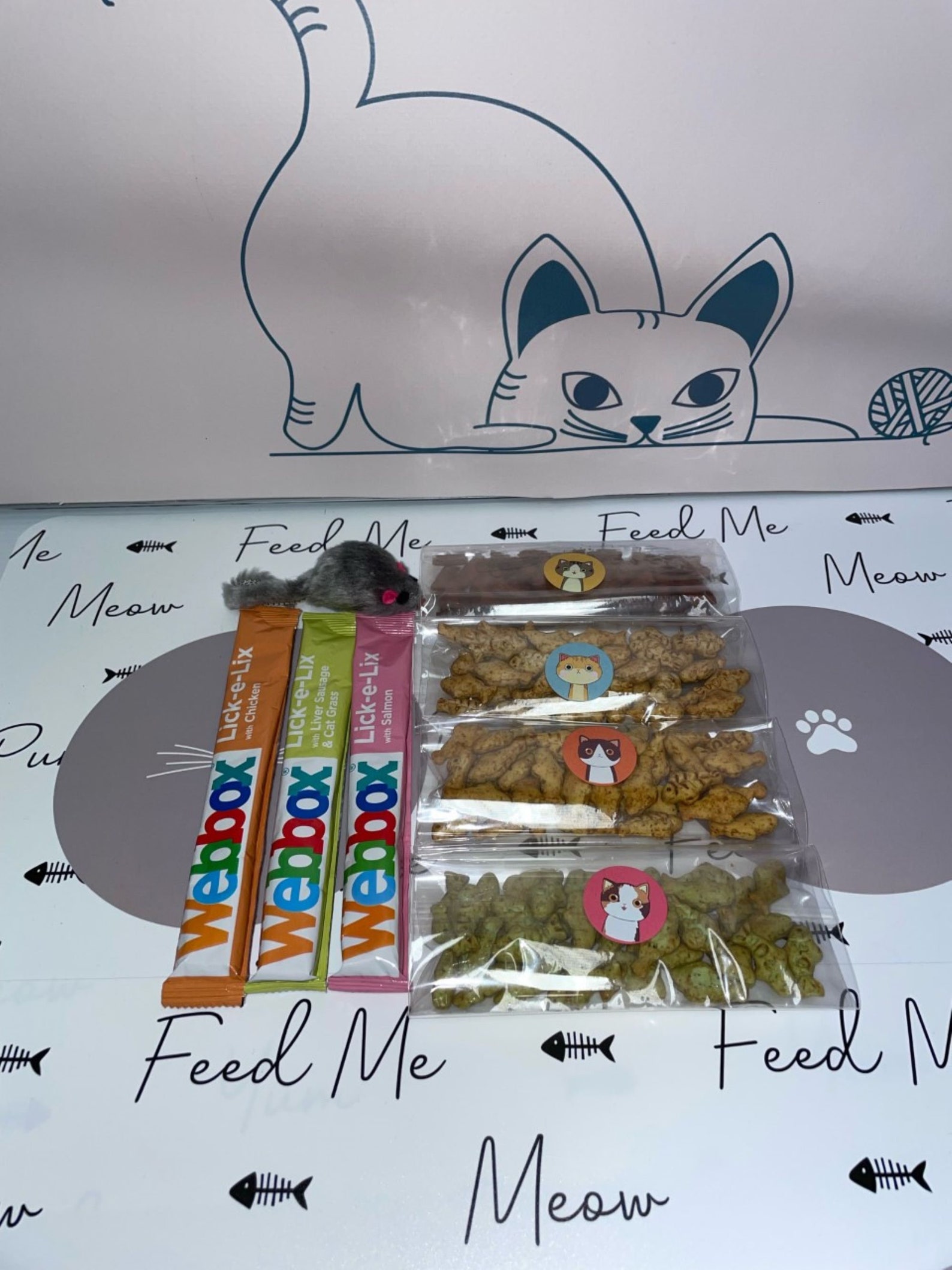 Cat Treat Box Snacks Subscription Available Also. Etsy UK