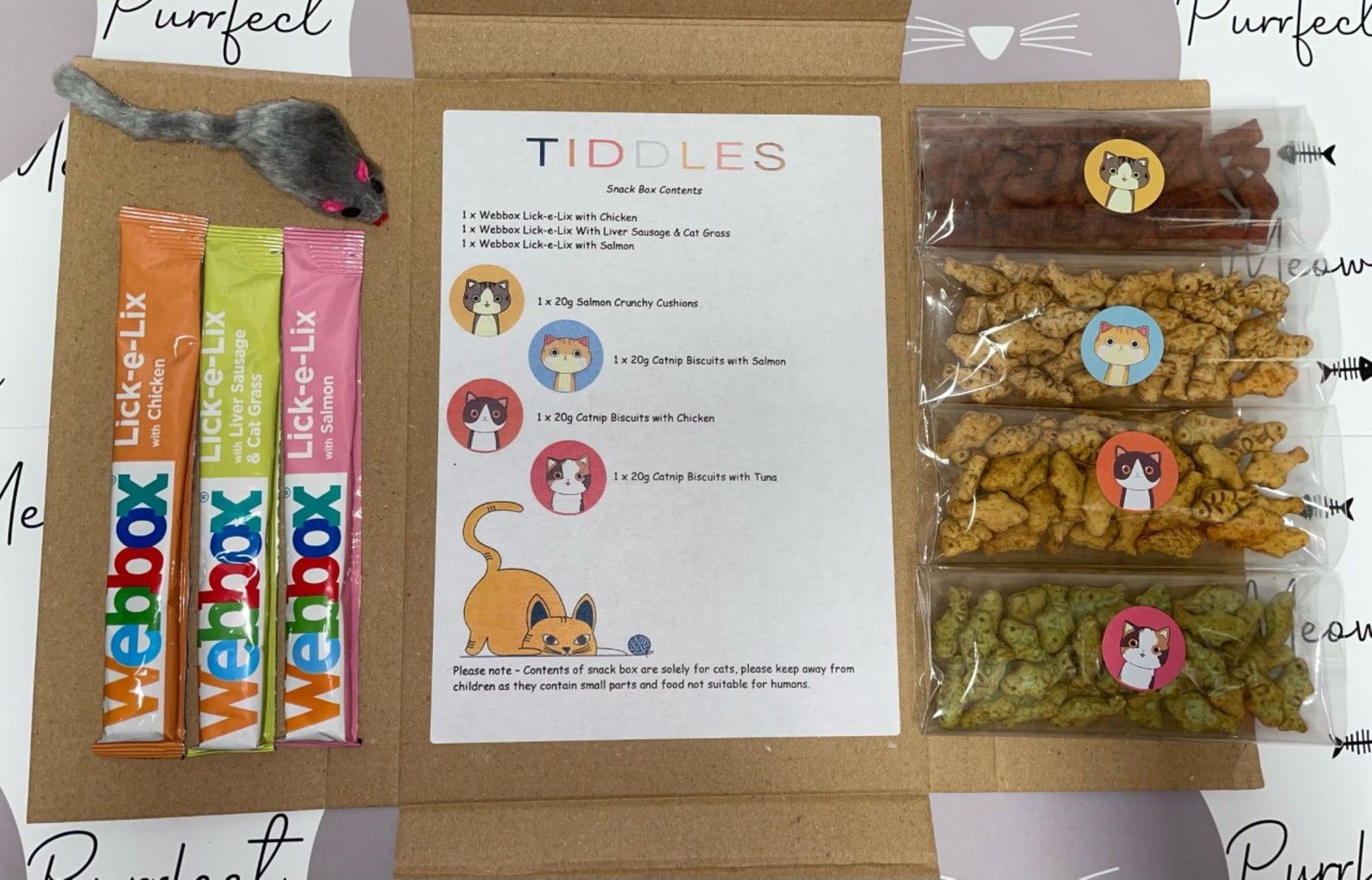 Cat Treat Box Snacks Subscription Available Also. Etsy UK