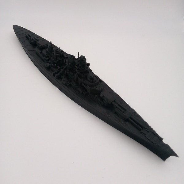 Bismarck German World War 2 Battleship Model Sculpture 3D Printed - Choice of Color