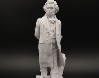 Beethoven 3D Printed Bust Figurine Sculpture Music Piano Classic 6"