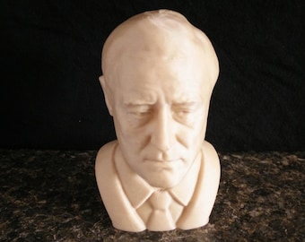 Franklin Roosevelt FDR 3D Printed Bust Statue Figurine Sculpture 4 in Choice of Color