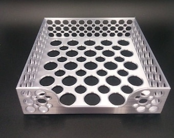 Vierkante servethouder voor servetten van 12 x 12 / 6 x 6 inch Ontwerp met 3D-printgaatjes Kleur: