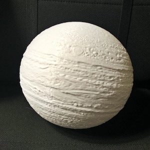 Planet Jupiter Globe 3D Printed Model Sculpture Solar System with Stand - Choice of Color