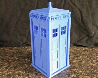 Old Fashioned Classic English Phone Booth Police Box 3D Printed Model Sculpture Figure 4 in