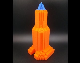 KOIN Tower Portland Skyscraper Escultura con impresión 3D Modelo arquitectónico - Elija color