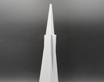 Transamerica Pyramid San Francisco CA Rascacielos Modelo impreso en 3D Elegir color