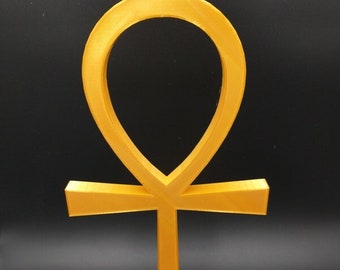 Ankh Key of Life Escultura impresa en 3D jeroglífico egipcio antiguo - Elija color y estilo