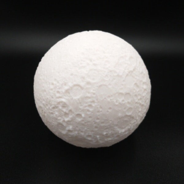 The Moon Luna Earth Globe 3D Printed Model Sculpture Solar System, Pick Color