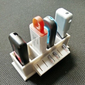 USB-Daumen-Stick MicroSD-Kartenhalter-Rack-Organizer 3D gedruckt - viele Optionen