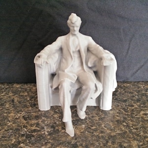 Abraham Lincoln 3D Printed Bust Statue Figurine Sculpture Civil War Choose Color