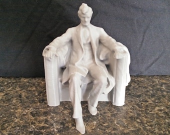Abraham Lincoln 3D Printed Bust Statue Figurine Sculpture Civil War Choose Color