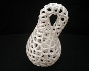 Klein Bottle Voronoi Pattern 3D Printed Sculpture Model Math - Pick Size, Color
