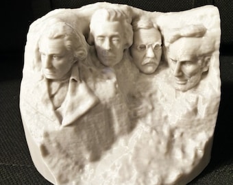 Mount Rushmore 3D Printed Replica Statue Sculpture U.S. Presidents 3.75" - Choice of Color