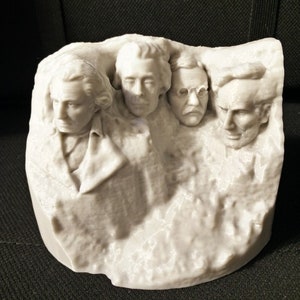 Mount Rushmore 3D Printed Replica Statue Sculpture U.S. Presidents 3.75" - Choice of Color