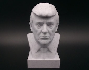 Donald Trump 3D Printed Traditional Bust Statue Figurine Sculpture