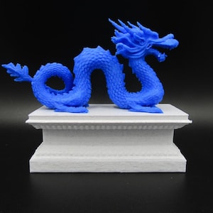 Chinese Dragon Fire Mythology 3D Printed Figure Statue Sculpture Pick Color