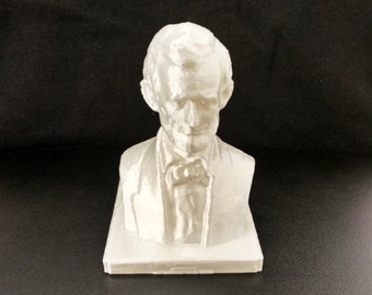 Abraham Lincoln 3D Printed Bust Statue Figurine Sculpture Civil War Choose Color