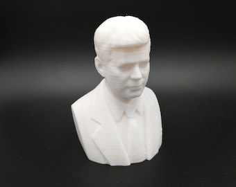 John F. Kennedy JFK 3D impreso busto estatua figura escultura elección de color