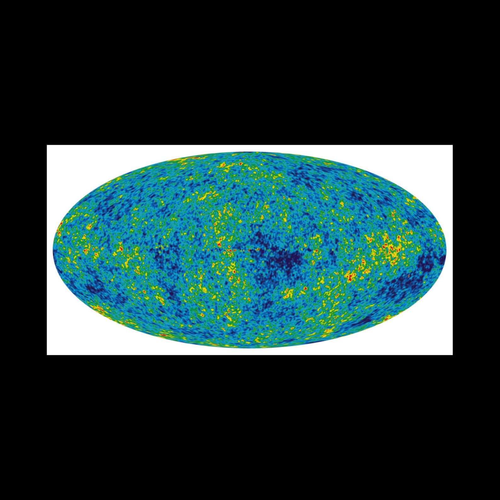 Cosmic Microwave Background Radiation Full Sky Space CMB Photo Poster