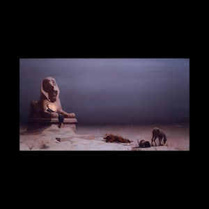 Luc-Olivier Merson Rest on the Flight into Egypt Sphinx Jesus Painting Art Print