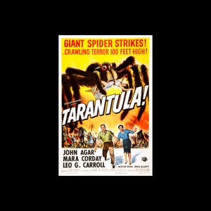 Tarantula 1955 John Agar Mara Corday Movie Poster Film Art Print