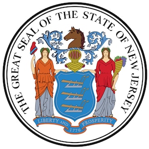 Seal of the State of New Jersey United States Seals Poster Art Print