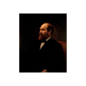 James Garfield by Calvin Curtis 1881 Painting Portrait Poster Print
