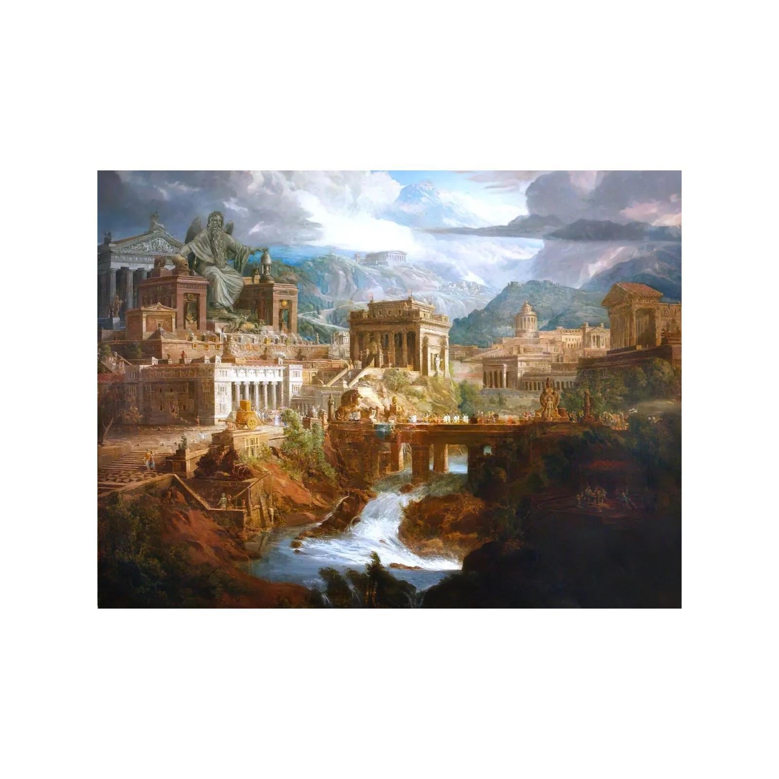 Jupiter Pluvius Colossal Statue Lebadeia Greece Gandy Painting