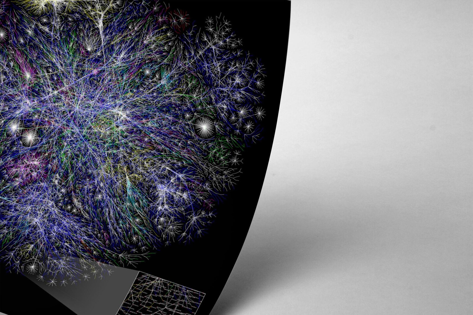 Internet Map Chart Internet Map Network Map Diagram Chart Computers Node Poster Cart Print ...