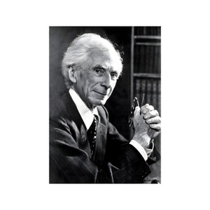 Bertrand Russell, 1957, impression d&#39;affiche d&#39;art photo portrait assis