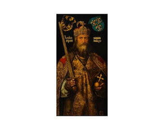 Emperor Charlemagne Albrecht Durer Portrait Painting Art Poster Print