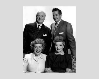 Cast van I Love Lucy 1950s Arnaz Ball Frawley Vance Photo Photograph Art Print