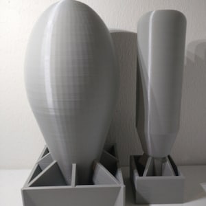 Fat Man and Little Boy Nuclear Nuke Atom Atomic Bomb Replica Set Japan WW2 1:32 Scale Model - Many Color Options