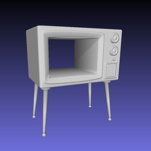 Vintage Retro Old School Atompunk T.V. TV Television Set Model Figure Sculpture 1950s Choice of Color image 1