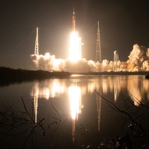 Artemis I Space Launch System SLS Rocket Photo Poster Art Print