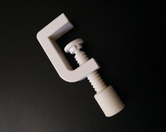 Small 3D Printed G C Clamp PLA 1" Jaw Opening 3/4" Throat Depth A