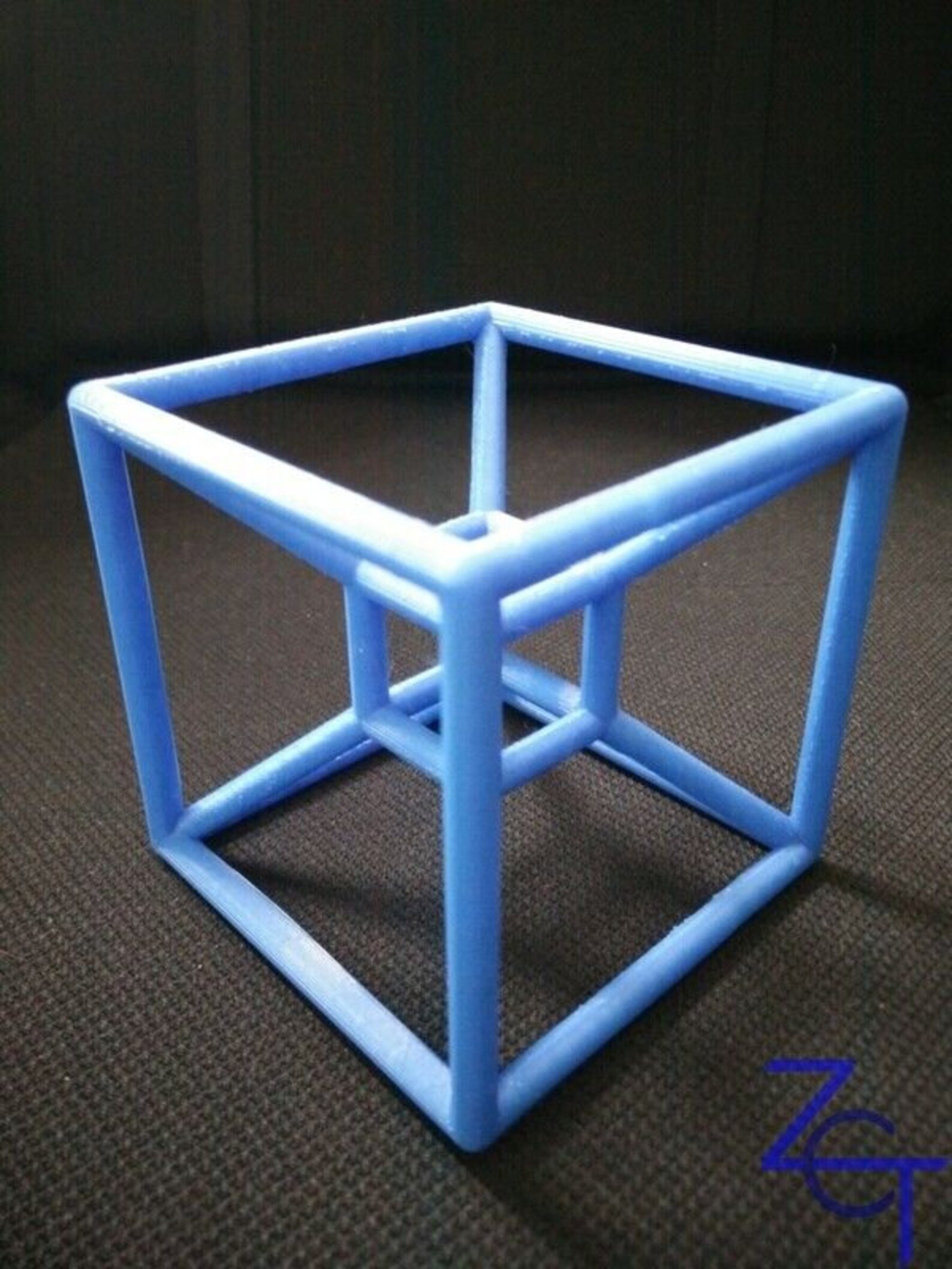 Tesseract Hypercube 3D Printed 4th Dimension Physics Geometry - Etsy