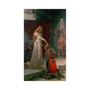 Accolade by Edmund Blair Leighton Knight Painting Poster Art Print