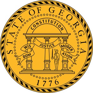 Seal of the State of Georgia United States Seals Poster Art Print