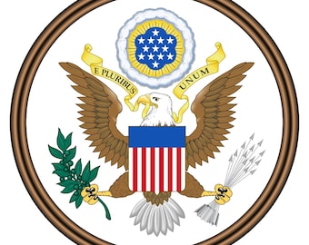 The Great Seal of the United States US USA Obverse Poster Art Print