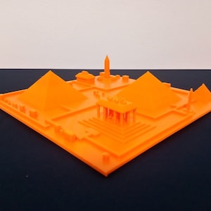 Pyramiden von Gizeh Antikes Ägypten 3D gedrucktes Architekturmodell 19,5 cm - Farbe auswählen