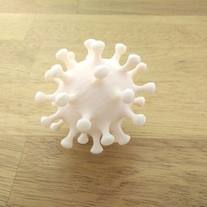 COVID-19 COVID Coronavirus Virus Model Sculpture - Pandemic Pathogen Science Medicine Biology - Pick Size, Color